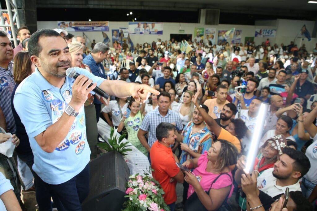 Governador Wanderlei Barbosa em campanha pela reeleição em Araguaína