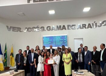 Antonio Andrade prestigia solenidade de entrega de moção de aplausos a superintendente regional de Educação, Araildes Almeida