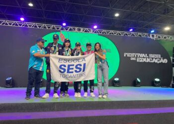 Estudantes do SESI do Tocantins se destacam no Festival Nacional de Robótica, trazendo dois troféus