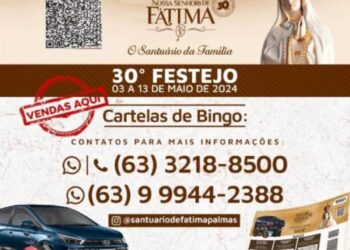 30° Festejo do Santuário de Fátima sorteará carro e viagem para litoral nordestino