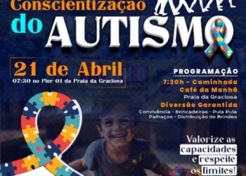 3ª Caminhada de Conscientização do Autismo acontece neste domingo, dia 21 de abril, na Praia da Gracios