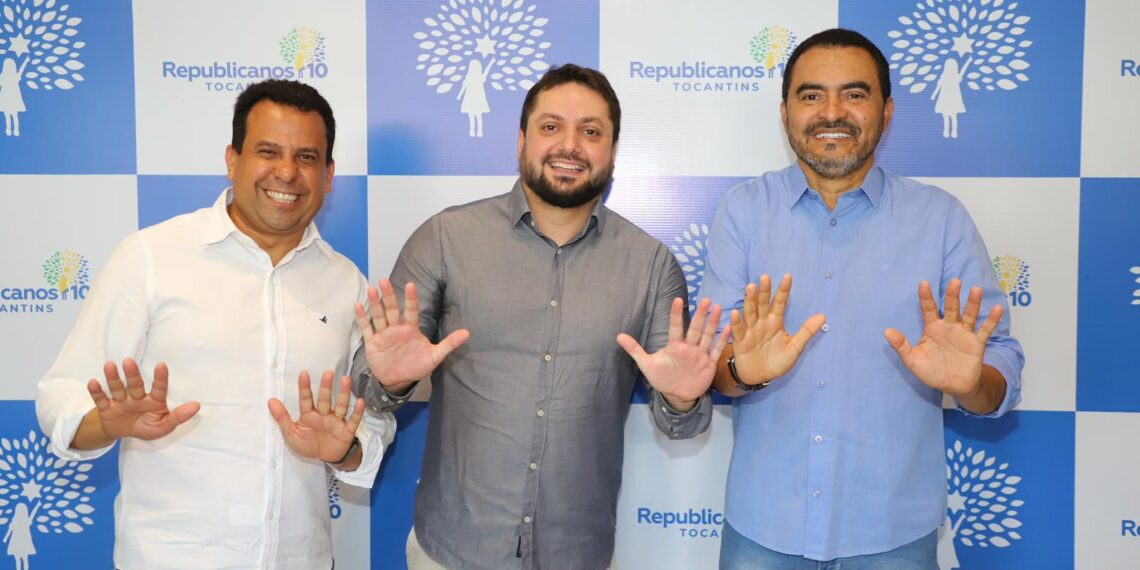 De olho na Câmara de Palmas, Vinicius Pires participa de encontro do Republicanos com Wanderlei Barbosa e Fábio Vaz