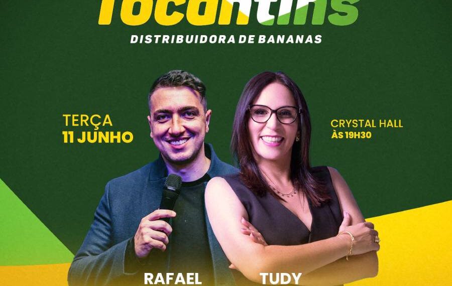 Bananas Tocantins Convenção recebe Tudy Vieira e Rafael Haddad, nesta terça-feira,