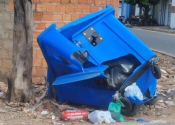Prefeitura de Araguaína divulga canais de denúncia para casos de vandalismo, furto e movimentação indevida dos contêineres de li