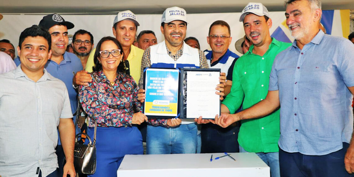 Wanderlei assina R$ 300 milhões em ordens de serviço para pavimentação em São Félix e entrega obras em Lagoa do Tocantins e Novo Acordo
