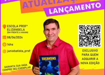 Professor Junio Batista faz aulão para lançar a 10ª edição de “”História e geografia do Tocantins”, referência em concursos