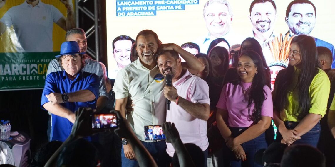 Com Wanderlei no palanque, Márcio Capivara lança pré-candidatura a prefeito de Santa Fé do Araguaia