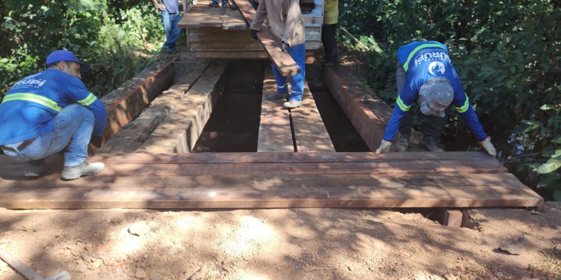 Gurupi revitaliza pontes nas estradas do Aterro Sanitário e do Saracura e implanta bueiros
