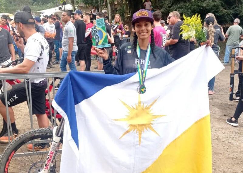 Com o apoio do Governo do Tocantins, atleta de Palmas é vice-campeã brasileira de downhil