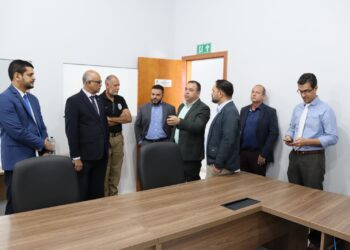 Equipe do TRE-TO conhece Centro Integrado de Comando e Controle da SSP e debate atuação durante período eleitoral