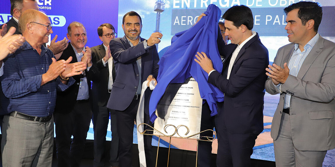 Orçada em R$ 36 milhões, Aeroporto de Palmas recebe renovação do terminal de passageiros em cerimônia com ministro Silvio Costa Filho