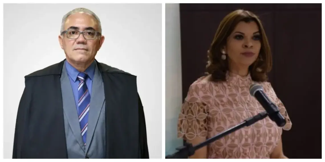 Desembargador Adolfo Amaro e juíza Edssandra Barbosa substituem Helvécio de Brito e José Maria no TRE