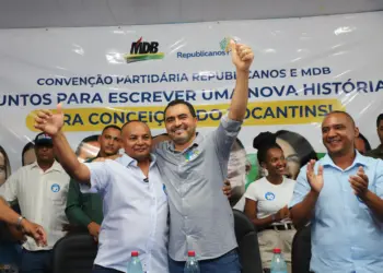 Com governador no palanque, Emilson Cursino, o Pongo, tem candidatura a prefeito lançada em Conceição do Tocantins
