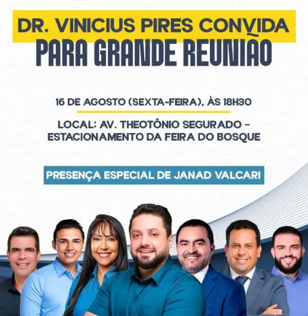 Dr. Vinicius Pires inicia oficialmente sua campanha com evento em Palmas