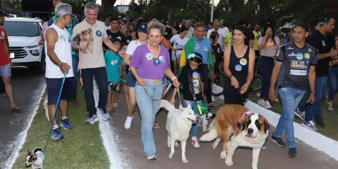 Prefeita Josi Nunes promove caminhada com foco na causa animal em Gurupi: “Busca ativa e o acolhimento são fundamentais”