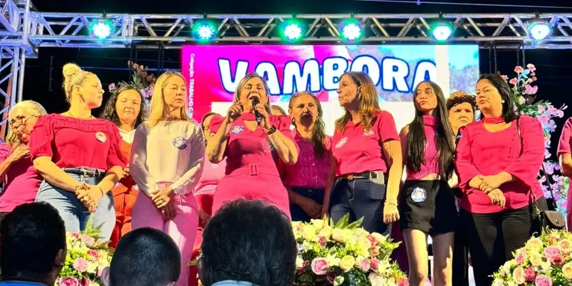 Prefeita Fátima mobiliza Nilmar Ruiz em comício em Guaraí e garante criação do Centro de Atendimento à Mulher