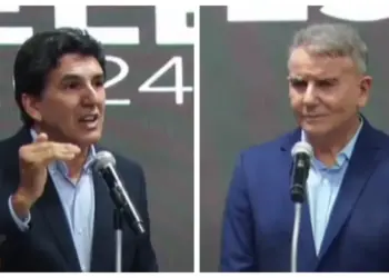 Debate da Rede TV tem confrontos diretos entre Eduardo e Geo e transporte público é tema central; ausente pela 3ª vez seguida, Janad é pouco lembrada