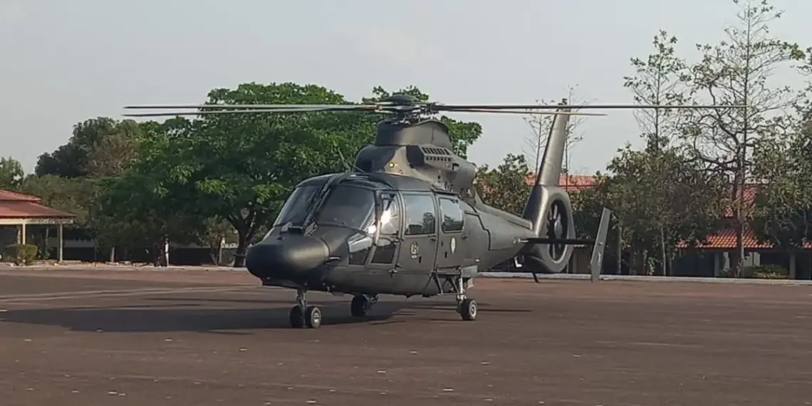 Tocantins ganha reforço de helicóptero do Exército para combate às queimadas na Ilha do Bananal