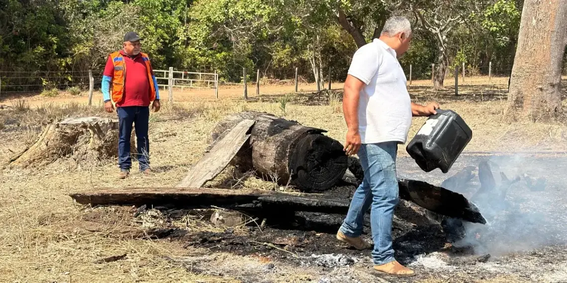 Prefeito Israel Kawe suspende campanha para acompanhar combate às queimadas na zona rural de Formoso