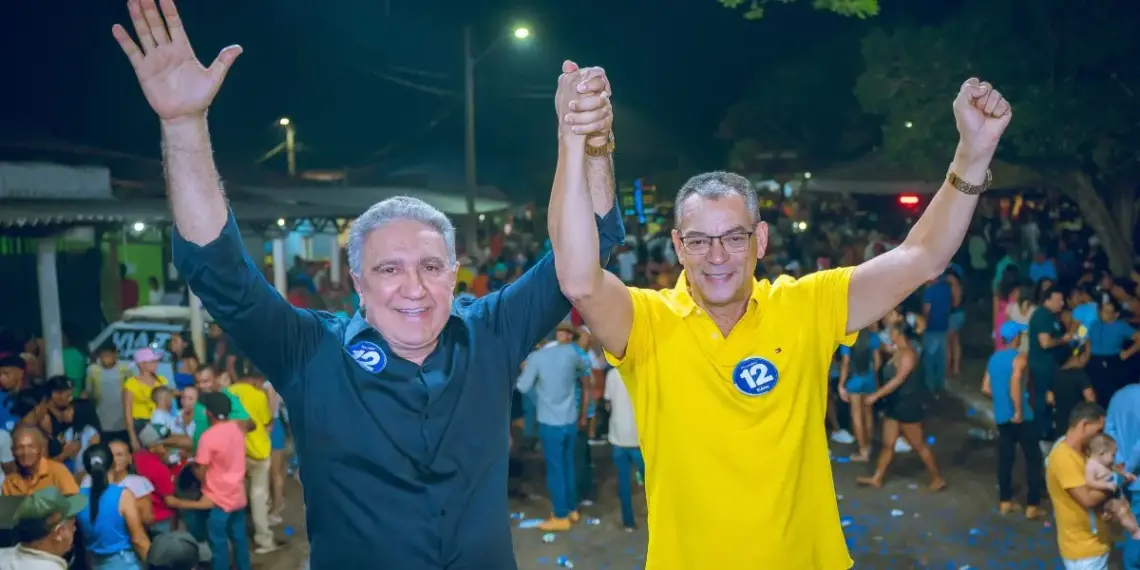 Rubão mobiliza vice-governador Laurez Moreira em campanha pela Prefeitura de Monte do Carmo