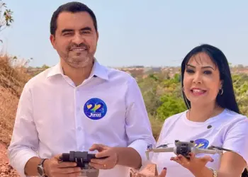 Com drone, Wanderlei e Janad garantem parceria para construir Cidade do Automóvel e duplicar Teotônio Segurado até Taquari; “Vamos resolver isso juntos”, decreta governador
