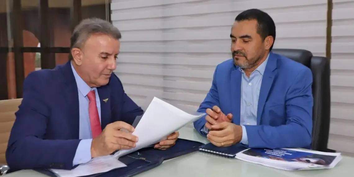 Governador Wanderlei recebe Eduardo Siqueira e promete “trabalho em conjunto sem distinção de bandeira partidária”; prefeito eleito fala em estabelecer “relação de cooperação”