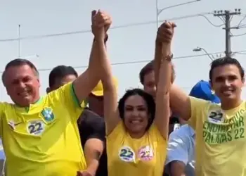 Último dia de campanha de Janad Valcari é marcado por carreata com ex-presidente Jair Bolsonaro