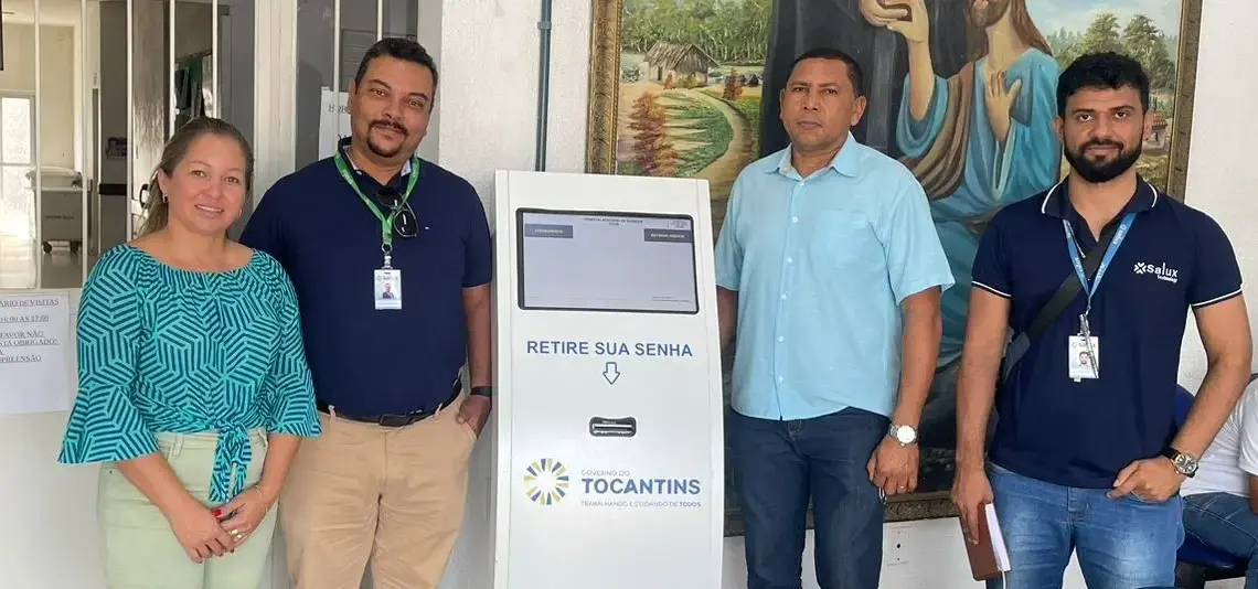 Hospital Regional de Xambioá recebe totem eletrônico para controle do fluxo de pacientes