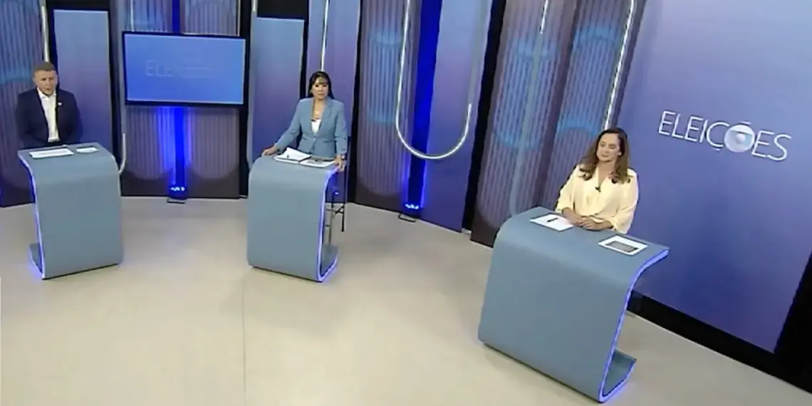 Em mais do mesmo, Eduardo e Janad repetem ataques em debate da TV Anhanguera; palanques voltam a ser tema e apreço de Bolsonaro é disputado