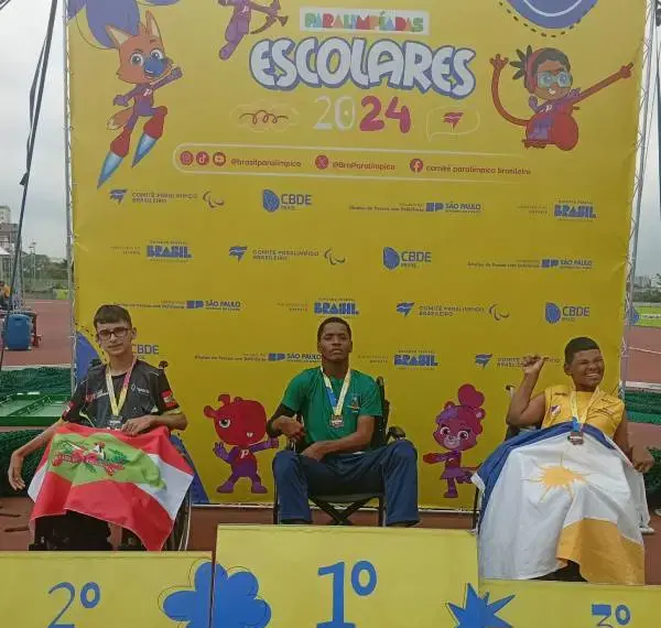Aluno de Tocantínia é destaque nas Paralimpíadas Escolares Nacionais