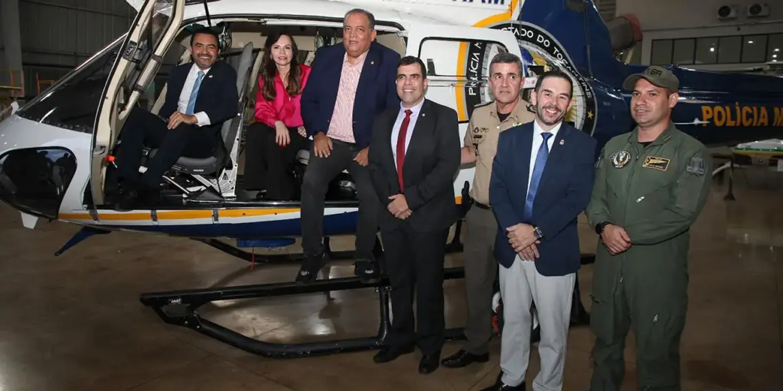 Estado recebe helicóptero do Ministério da Justiça para reforço das forças de segurança