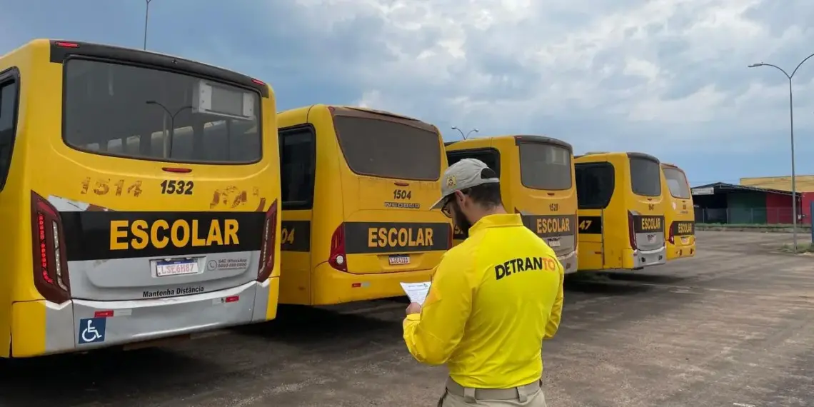 Detran inicia trabalho de inspeção dos transportes escolares do primeiro semestre