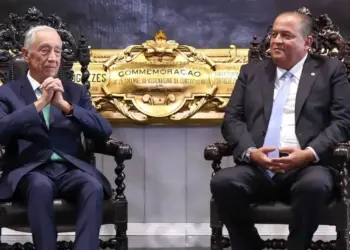 Vice-presidente do Senado, Eduardo Gomes recebe presidente de Portugal