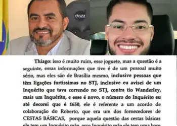 Thiago Barbosa fala a Helvécio que informou governador Wanderlei sobre a Fames-19 e cita nome do ministro Campbell, relator; “Exige pronta resposta” do STF, diz Zanin