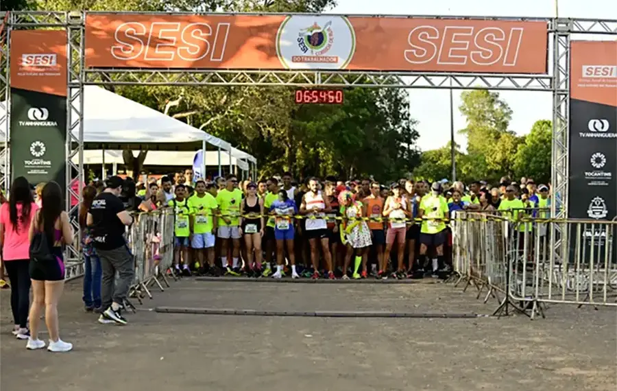 Com mais de 1.100 participantes, Corrida Nacional do Sesi acontece nesta quinta-feira em Palmas