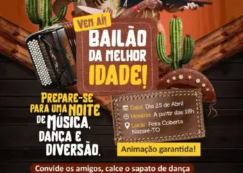 Prefeitura Municipal de Nazaré realizará mais uma edição do Bailão do Idoso