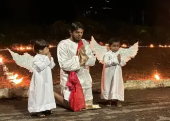 Prefeitura apoia espetáculo de encenação da Via Sacra no distrito de Novo Horizont