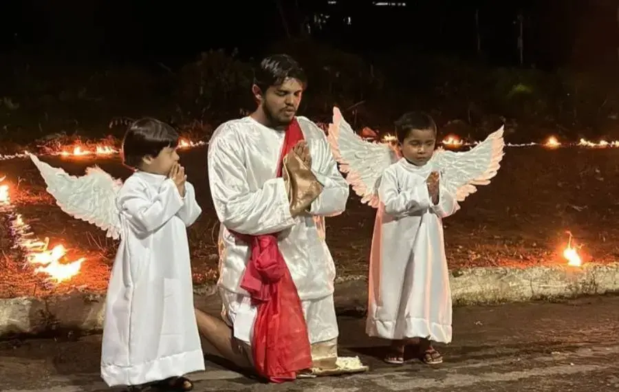 Prefeitura apoia espetáculo de encenação da Via Sacra no distrito de Novo Horizont