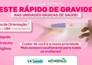 Prefeitura disponibiliza testes de gravidez gratuitos em todas as Unidades Básicas de Saúde de Dianópolis