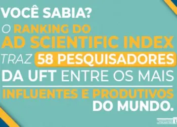 Ranking do AD Scientific Index traz 58 pesquisadores da UFT entre os mais influentes e produtivos do mundo