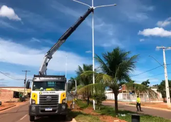 Para reforçar a segurança de moradores, Avenida principal do Jardim Taquari recebe iluminação de LED