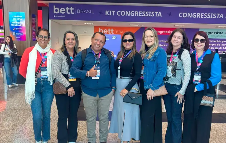 Diretores de escolas municipais de Paraíso participaram da Bett Brasil 2025, maior evento de educação e tecnologia da América Latina