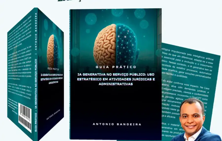 Superintendente da Casa Civil, Antonio Bandeira, lança livro sobre uso estratégico da Inteligência Artificial no serviço público