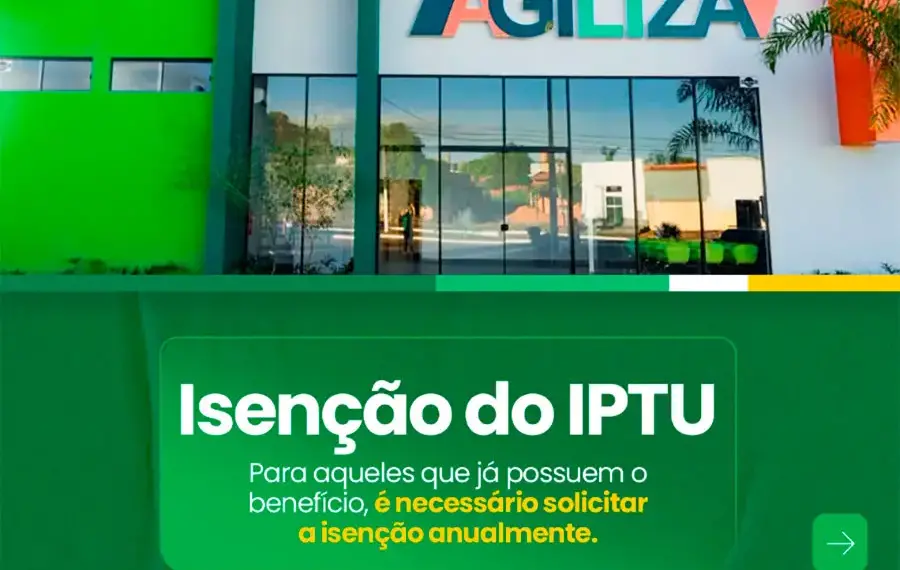 Contribuintes de Paraíso devem ficar atentos para solicitação de isenção do IPTU 2025; vencimento do tributo é 30 de julho