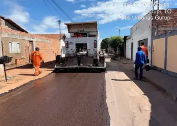 Com o fim do período chuvoso, Prefeitura de Gurupi retoma obras de pavimentação e recapeamento asfáltico pela cidade