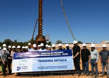 Hospital da Mulher e Maternidade Estadual recebe perfuração da 1ª estaca do canteiro de obras 