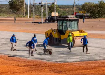 Estacionamento do Estádio Nilton Santos é ampliado para melhor acomodar estrutura do Arraiá da Capital
