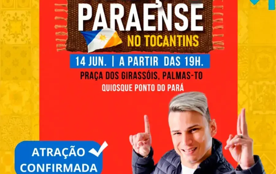 9º Festival da Tradição Paraense em Palmas celebra cultura e gastronomia do Pará; DJ Junior Mix animará o encontro