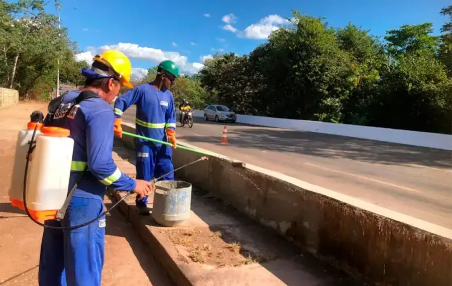 Recuperação de ponte na Avenida Teotônio Segurado entra na reta final com a conclusão do tratamento e concretagem dos pilares e da proteção de lajes