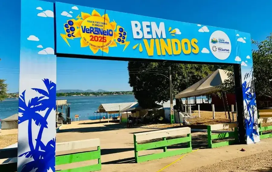 Luau, shows no sábado e domingo agitam Praia de Porto Franco do Araguaia